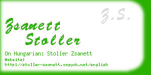 zsanett stoller business card